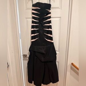 Jessica McClintock strapless full length prom dress